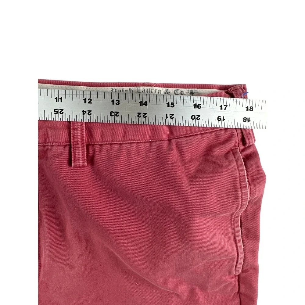 Vtg Polo Ralph Lauren Slim GI Fit Pants 36/32 Red Cotton Chinos Preppy Old Money